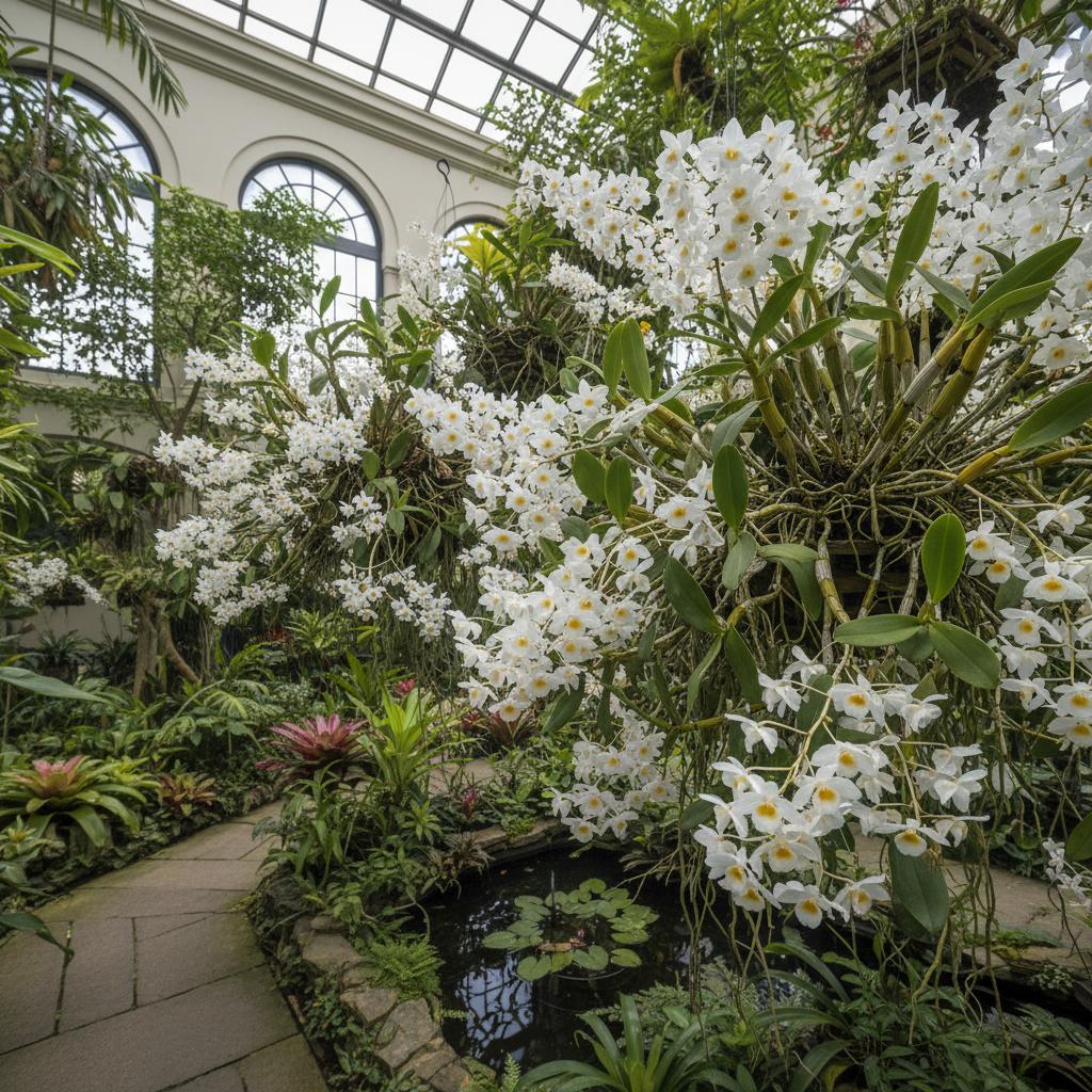 Taubenkorb-Dendrobium (Dendrobium crumenatum)