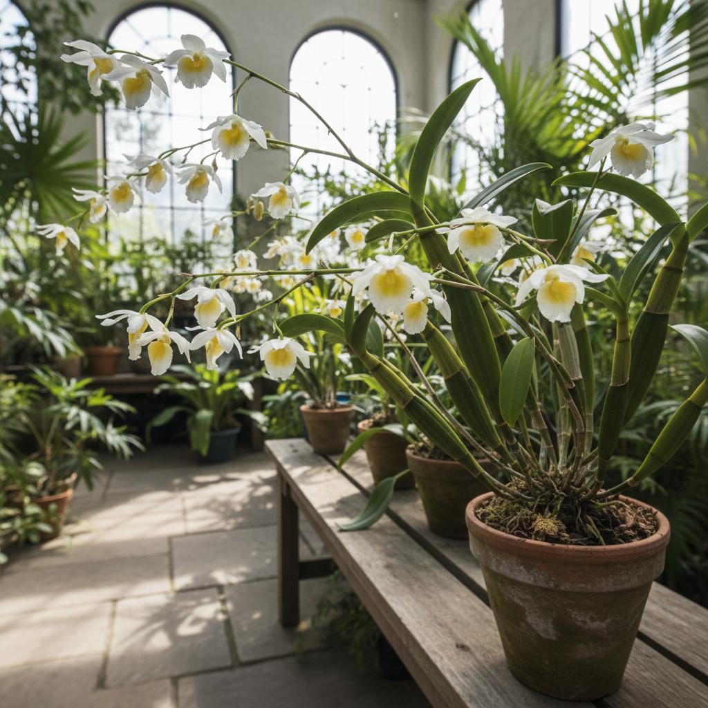 Einhorn-Dendrobium (Dendrobium unicarinatum)