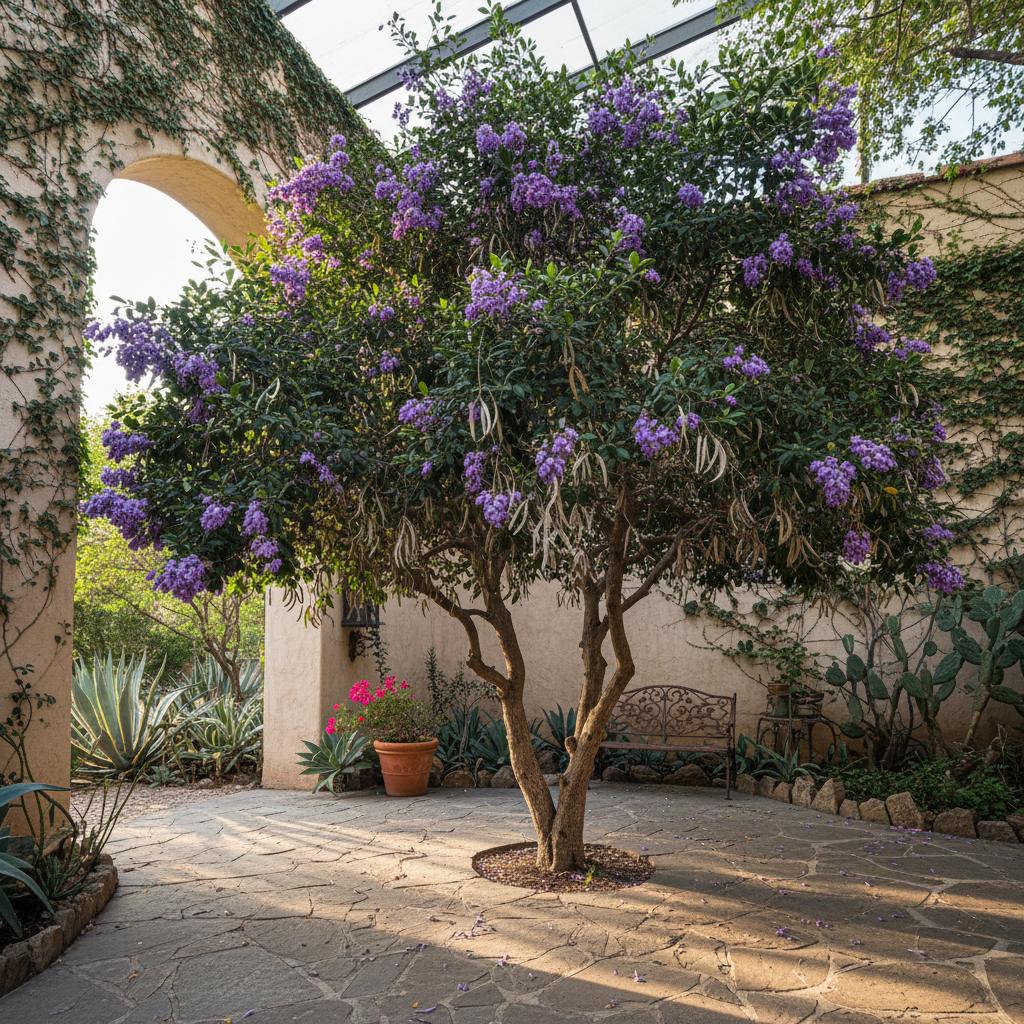 Texas-Berglorbeer (Dermatophyllum secundiflorum)