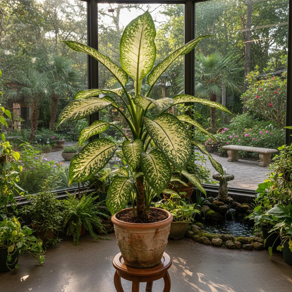 Dieffenbachie 'Tropic Snow' (Dieffenbachia amoena ‘Tropic Snow’)