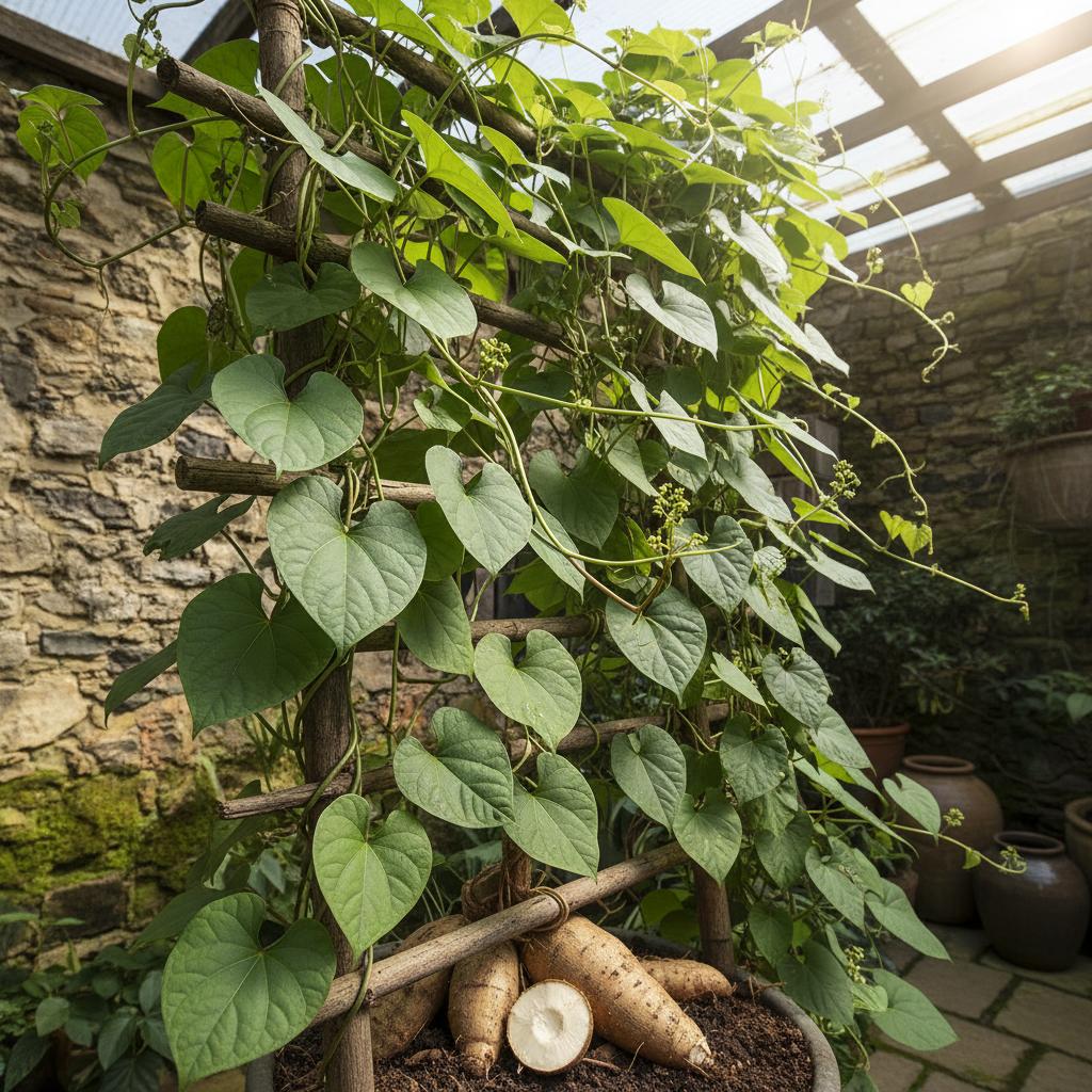 Kleine Yamswurzel (Dioscorea esculenta)