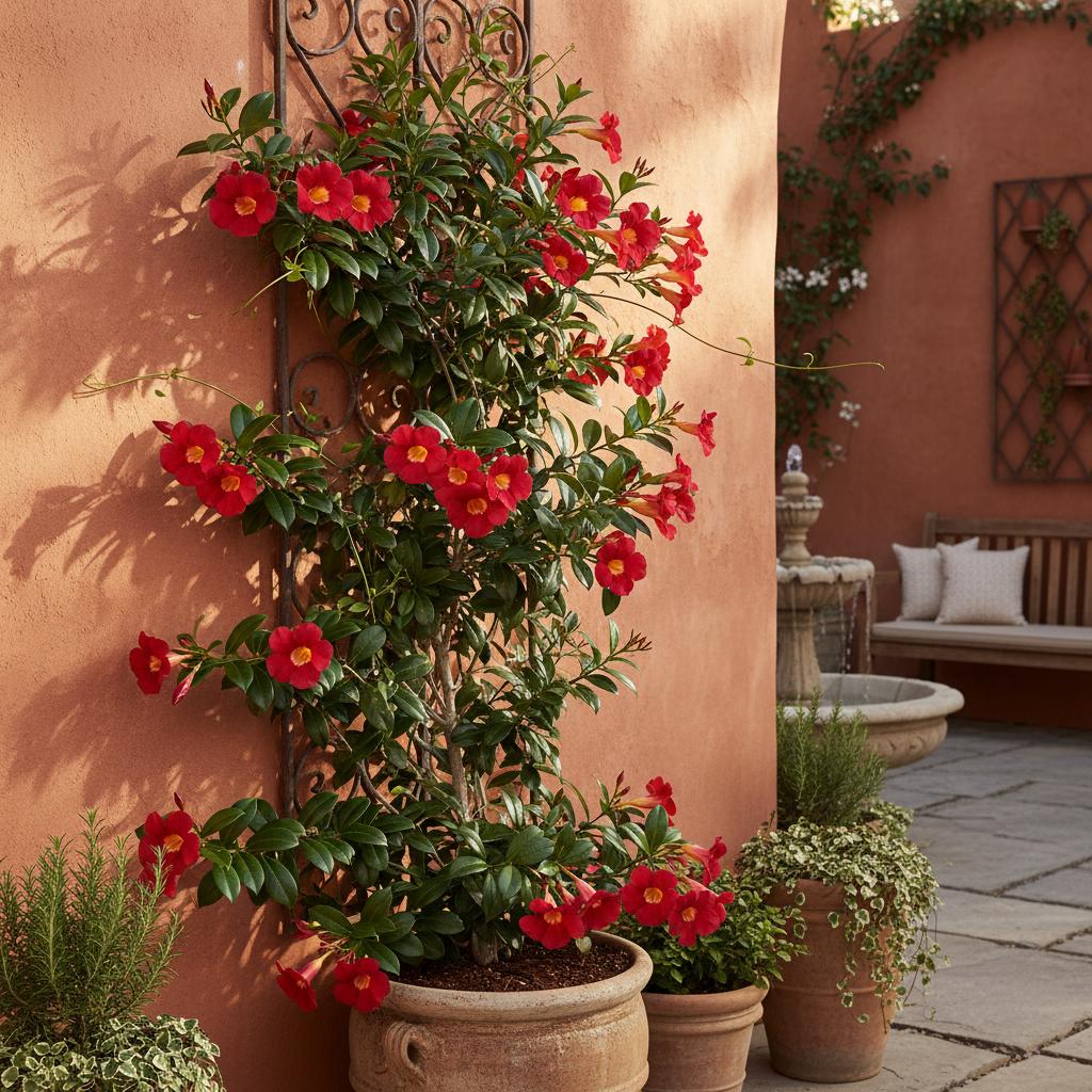 Sundenia-Rote Dipladenie (Dipladenia 'Sundenia Red')