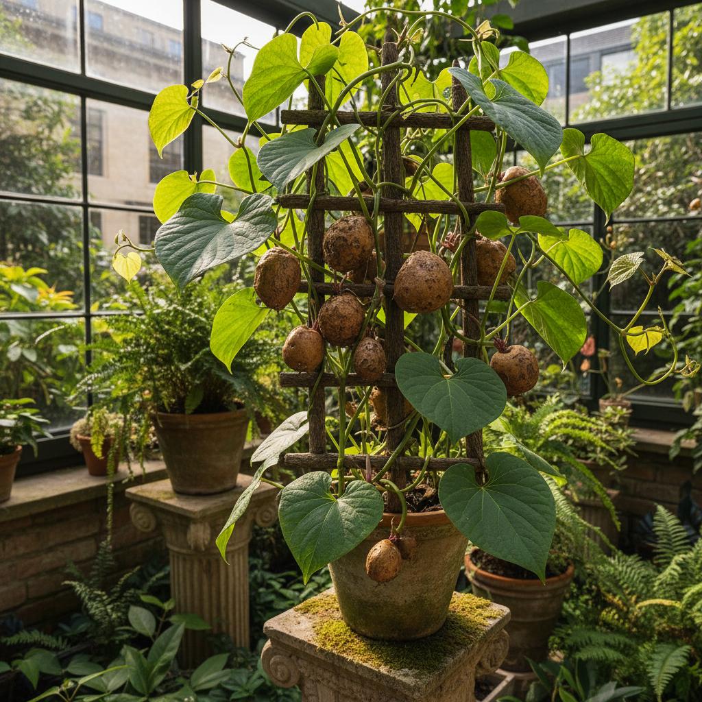 Luftknollen-Yam (Dioscorea bulbifera)