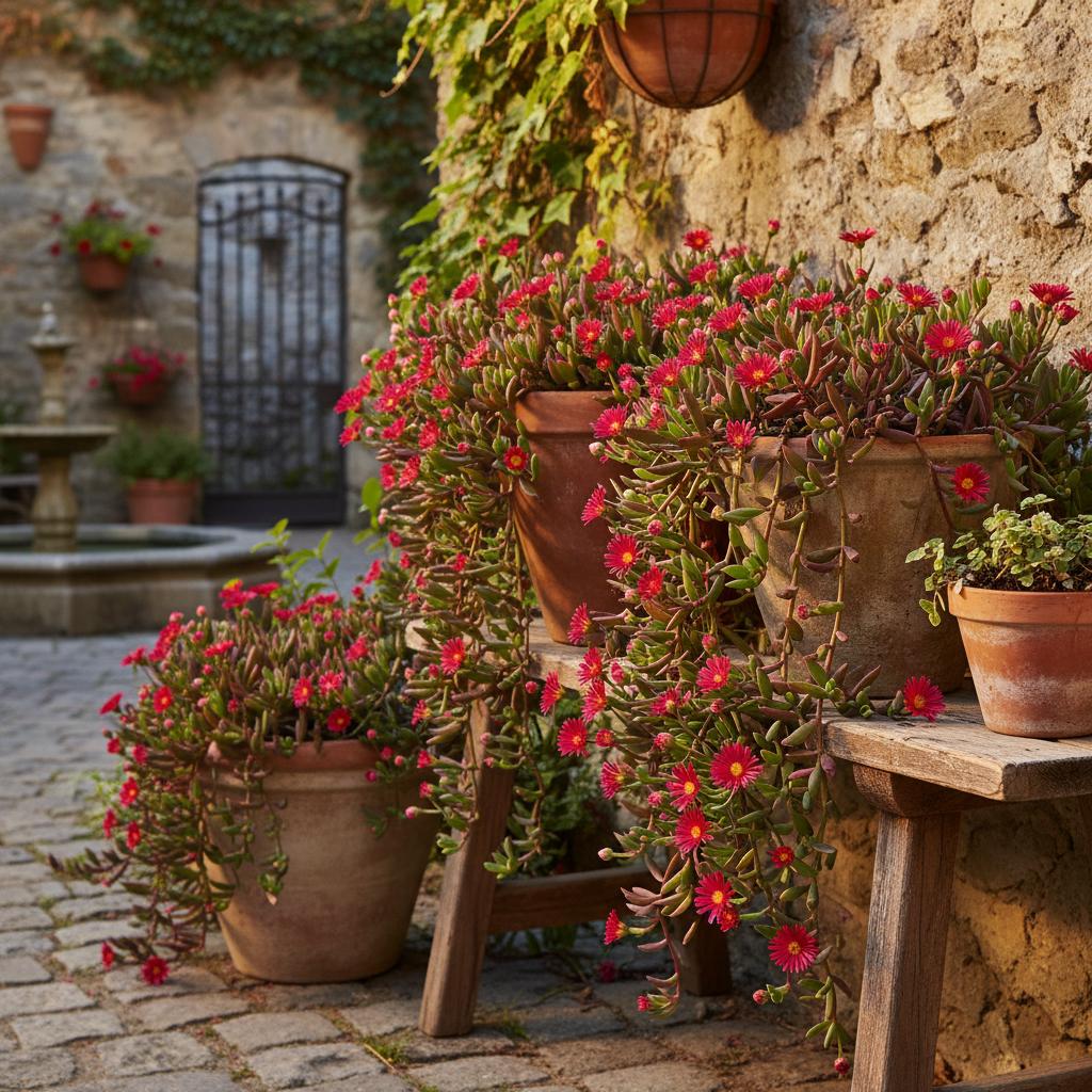 Mezoo Trailing Red (Hangender Mittagsblume) (Dorontheanthus Mezoo Trailing Red)