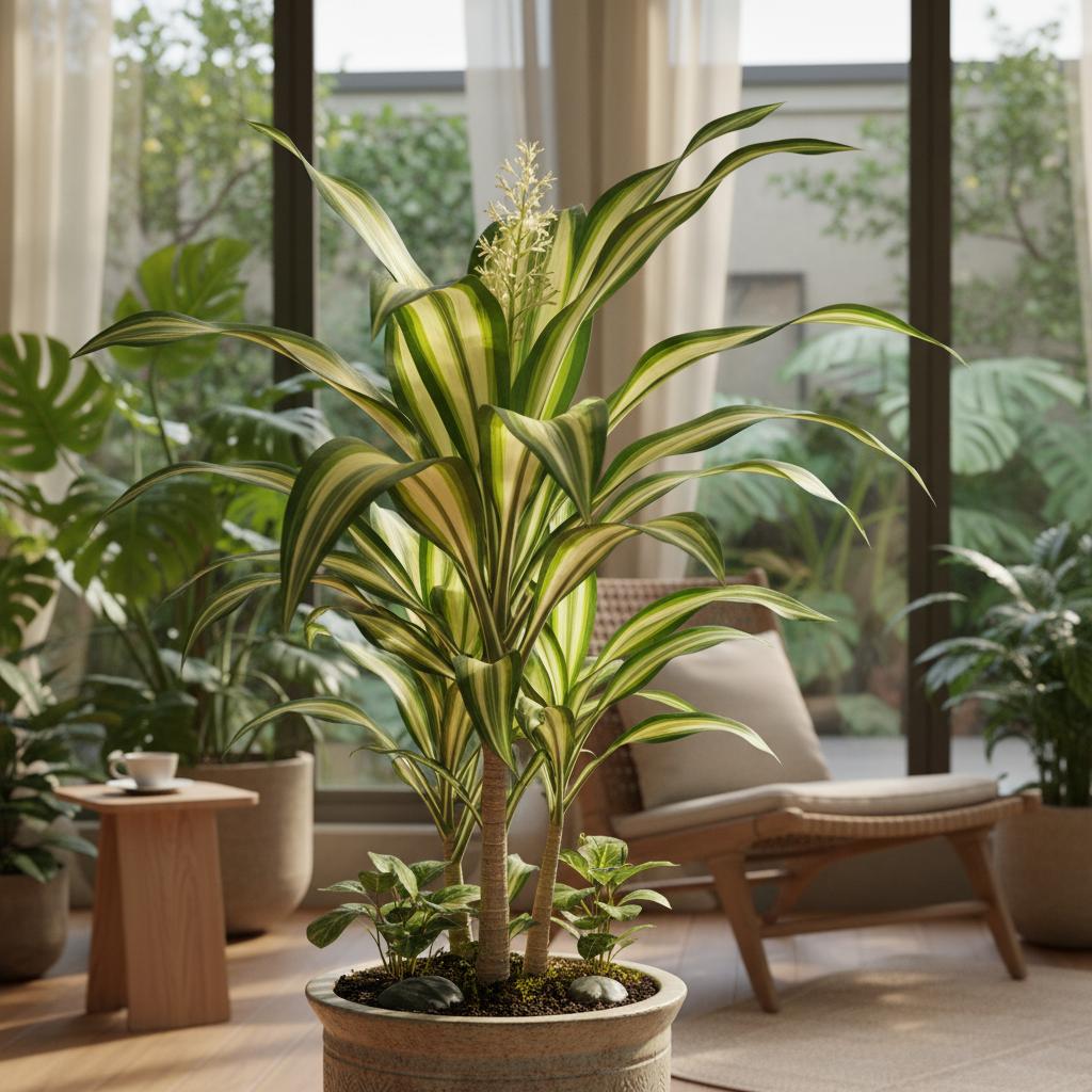 Drachenbaum 'Hawaiian Sunshine' (Dracaena fragrans 'Hawaiian Sunshine')
