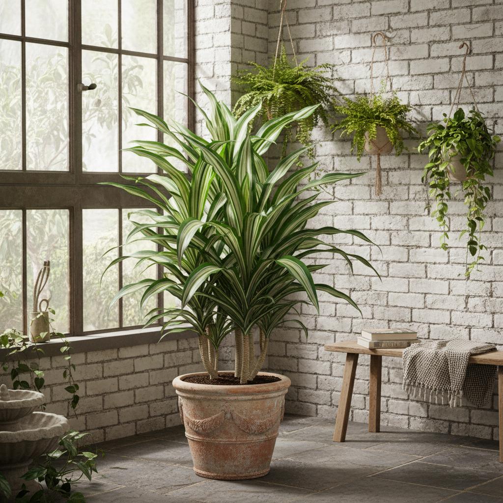 Drachenbaum 'Paloma' (Dracaena fragrans 'Paloma')