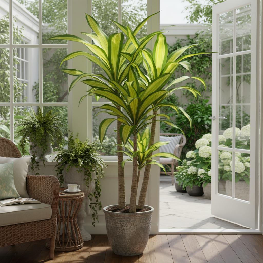 Lemon Lime Drachenbaum (Dracaena fragrans 'Lemon Lime')