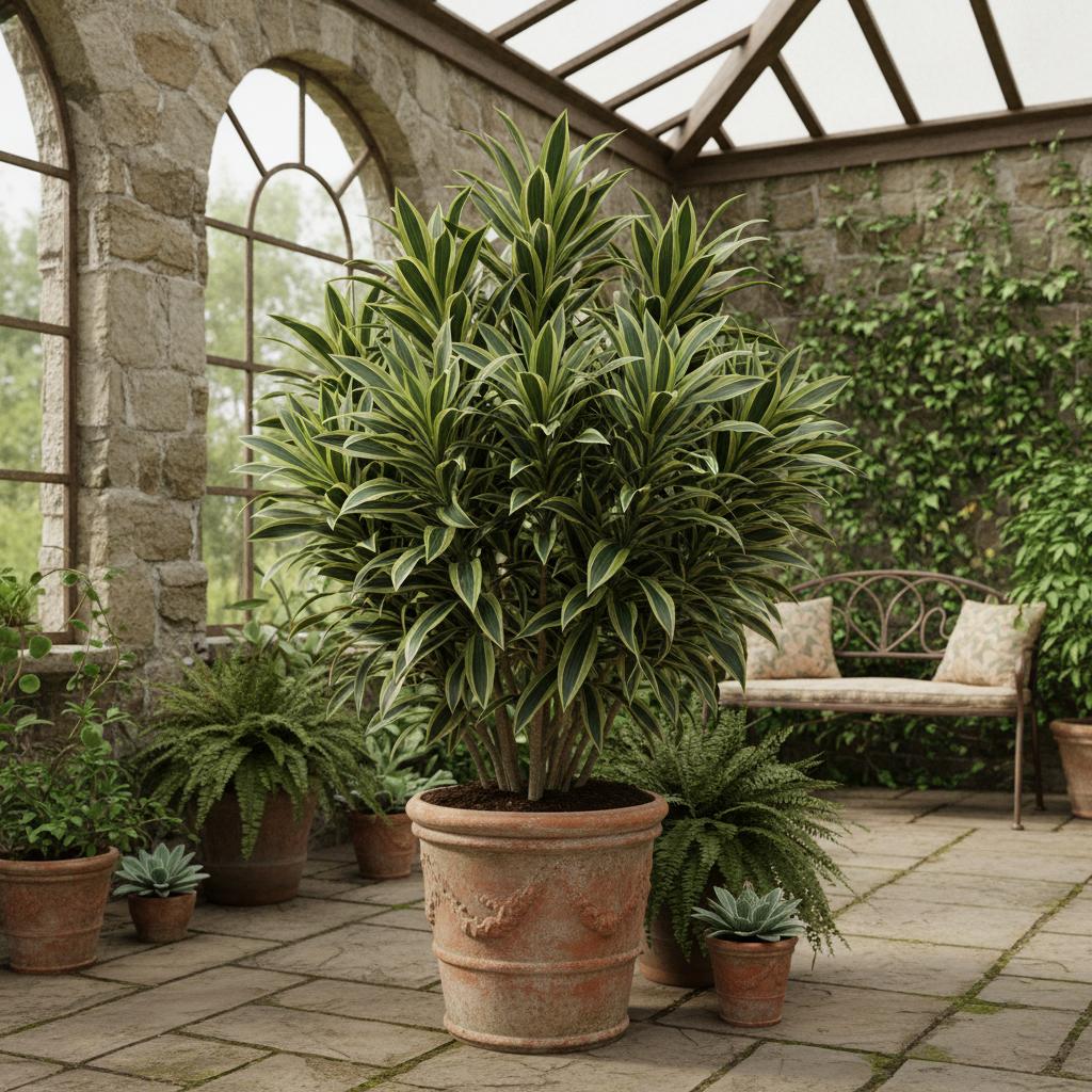 Drachenbaum Compacta 'Green Stripe' (Dracaena fragrans Compacta 'Green Stripe')