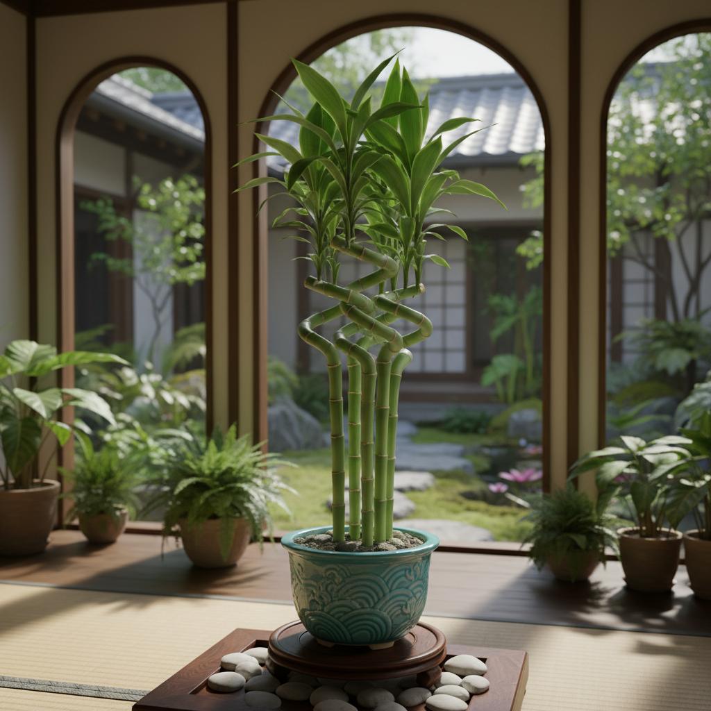 행운대나무 (Dracaena sanderiana Braunii)