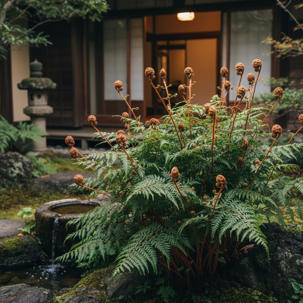 Felce d'autunno (Dryopteris erythrosora)