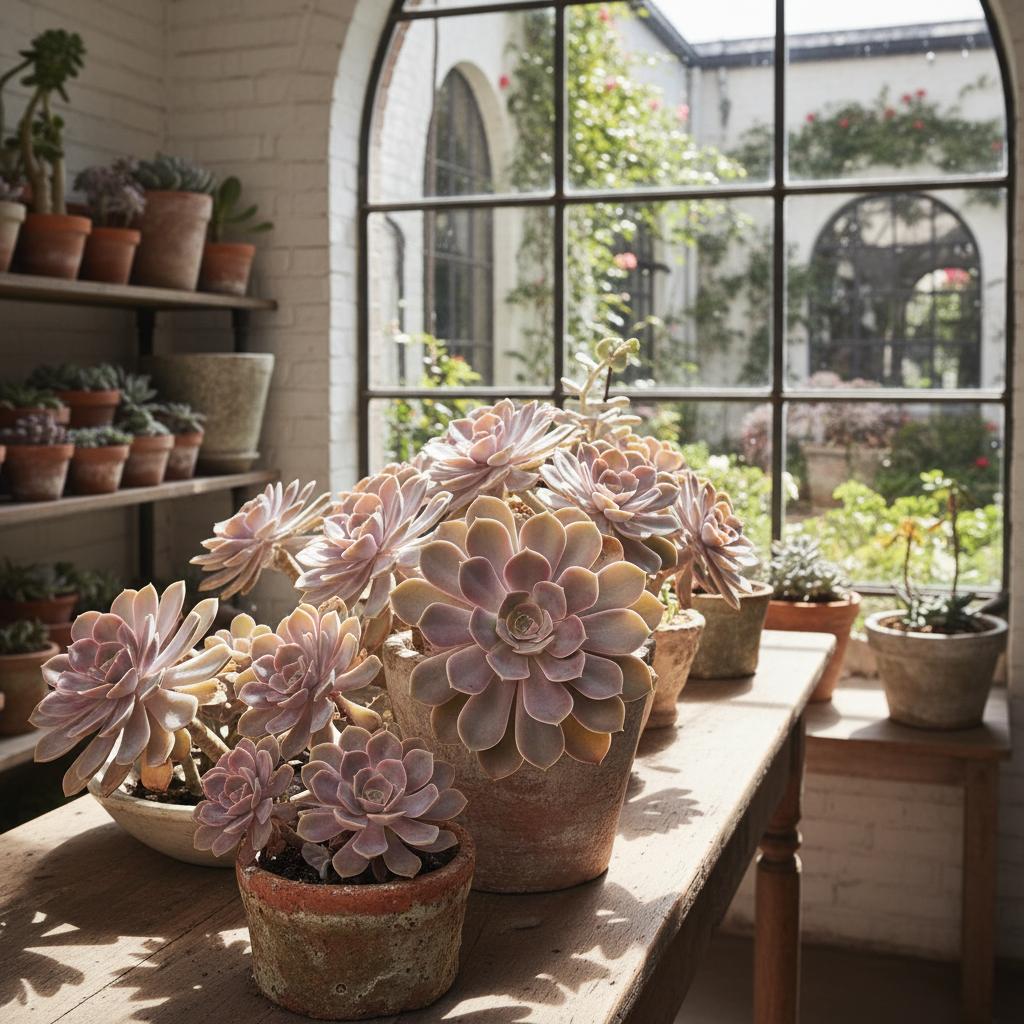 Echeverie 'Dusty Rose' (Echeveria 'Dusty Rose')