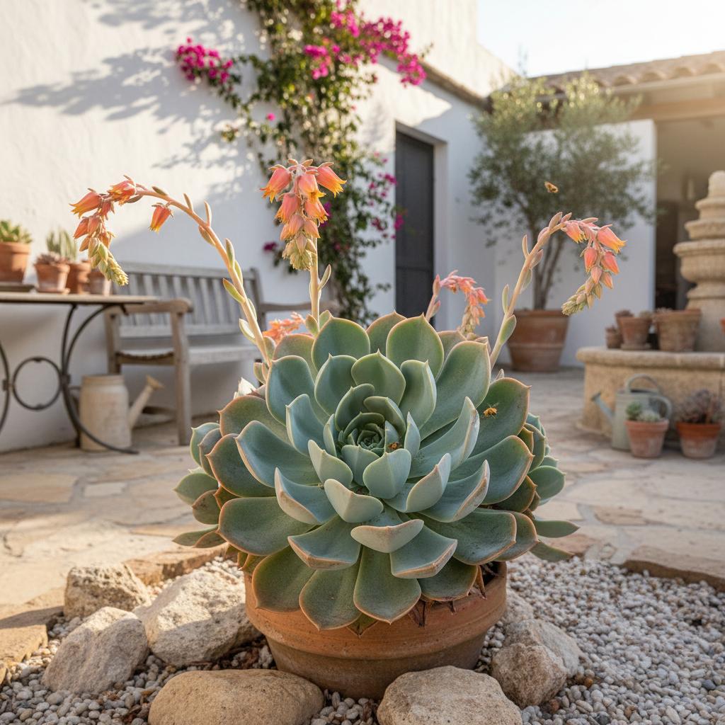 Blauer Atoll Echeverie (Echeveria 'Blue Atoll')