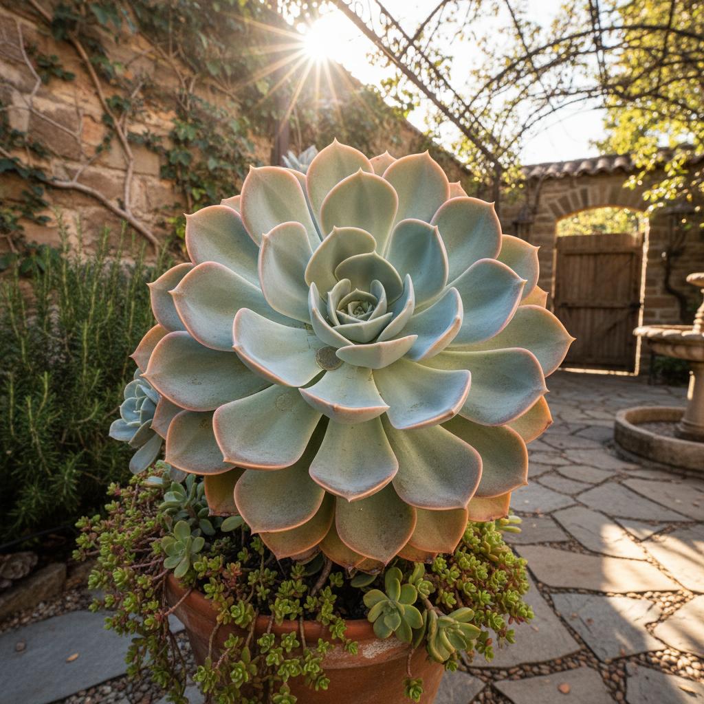 Mexikanische Riesen-Echeverie (Echeveria colorata 'Mexican Giant')