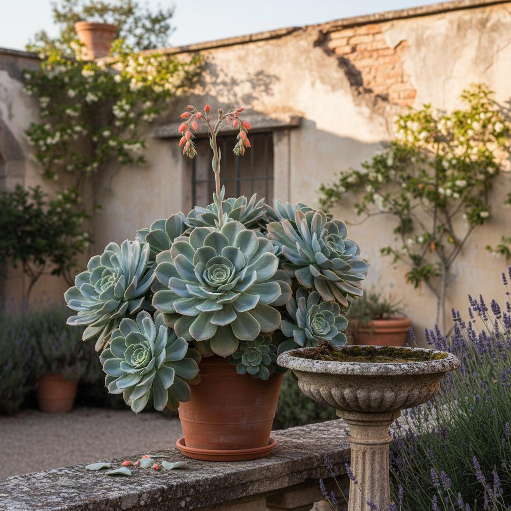 Echeveria 'Blue Bird' (Blauer Vogel) (Echeveria Blue Bird)