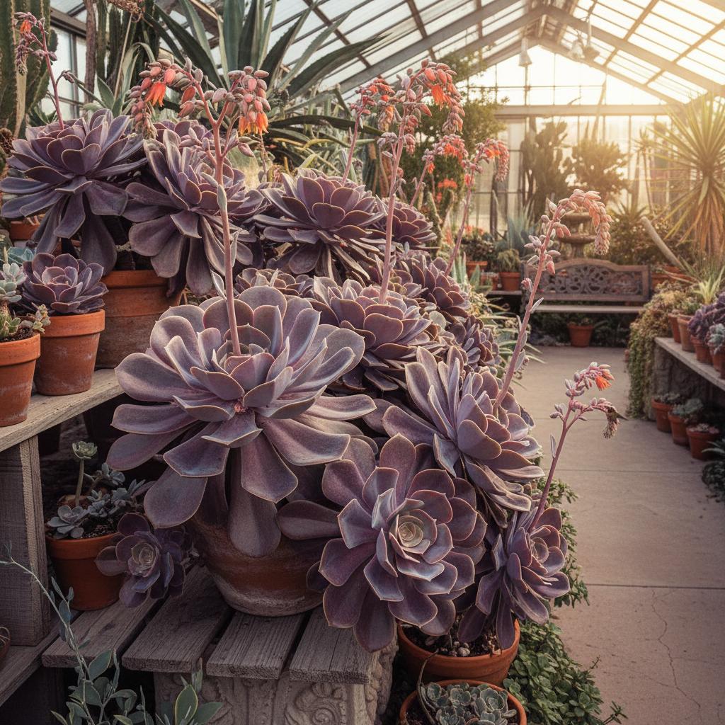 Großblättrige Echeverie (Echeveria gibbiflora)