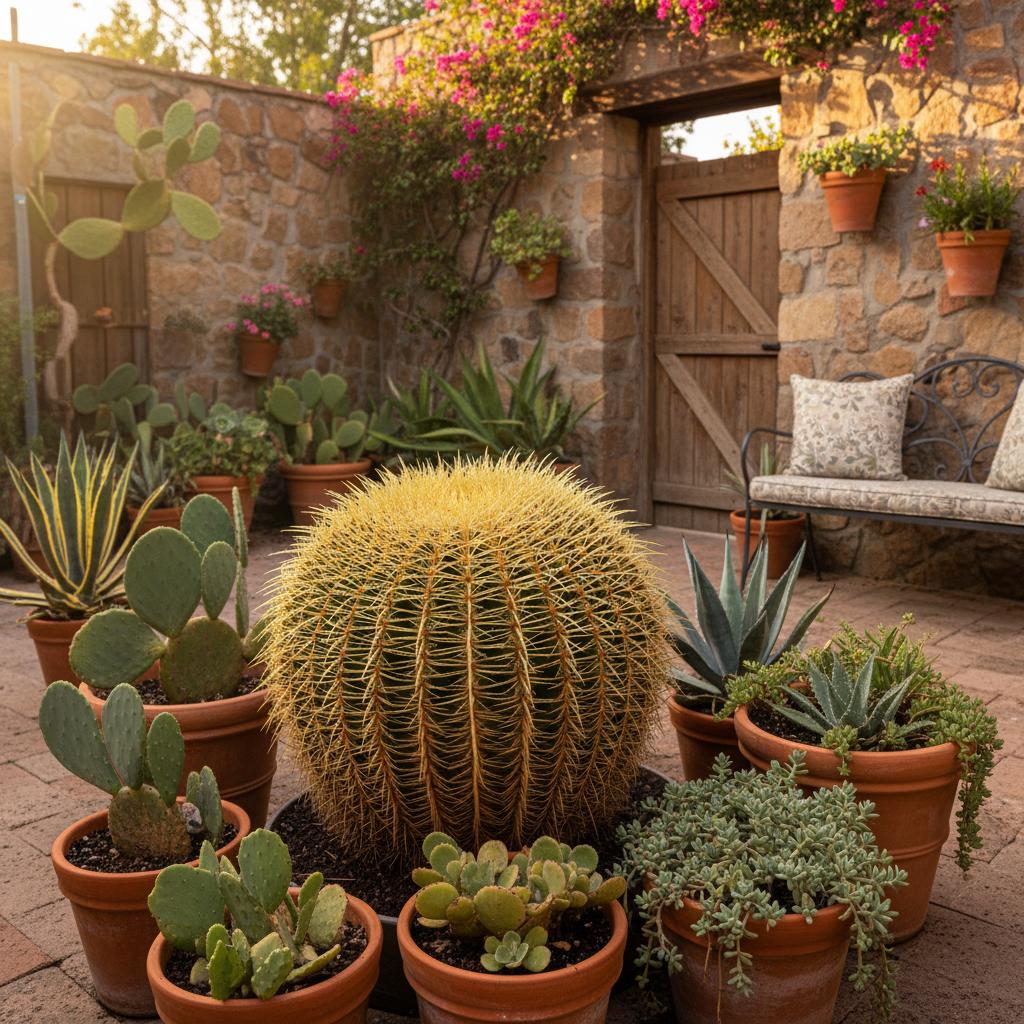 Goldkugelkaktus (Echinocactus grusonii)