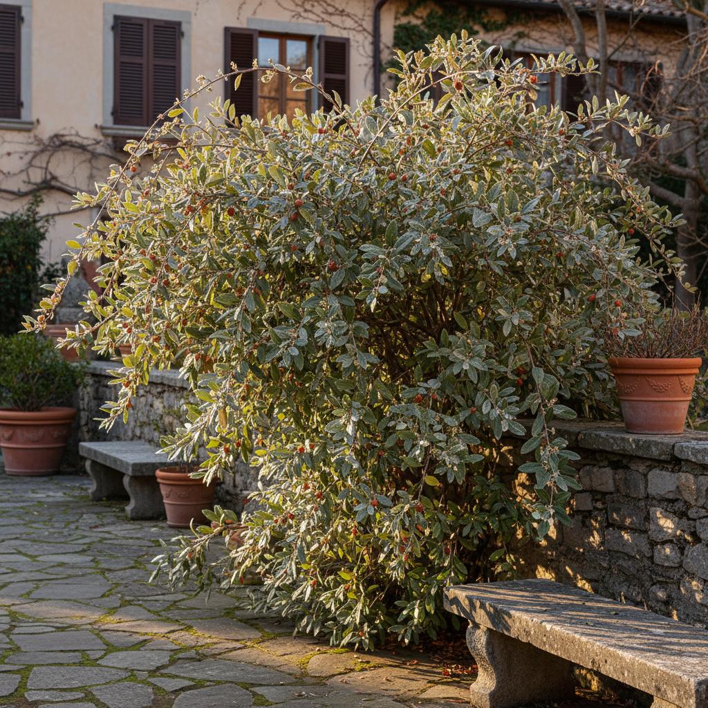 Kleinblättrige Ölweide (Elaeagnus parvifolia)