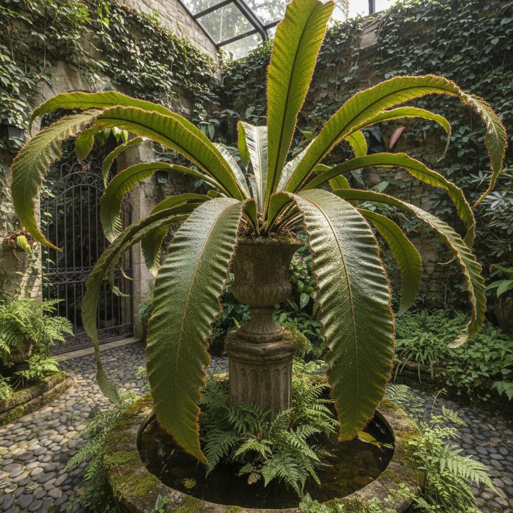 Felce barbuta (Elafoglosso barbuto) (Elaphoglossum crinitum)