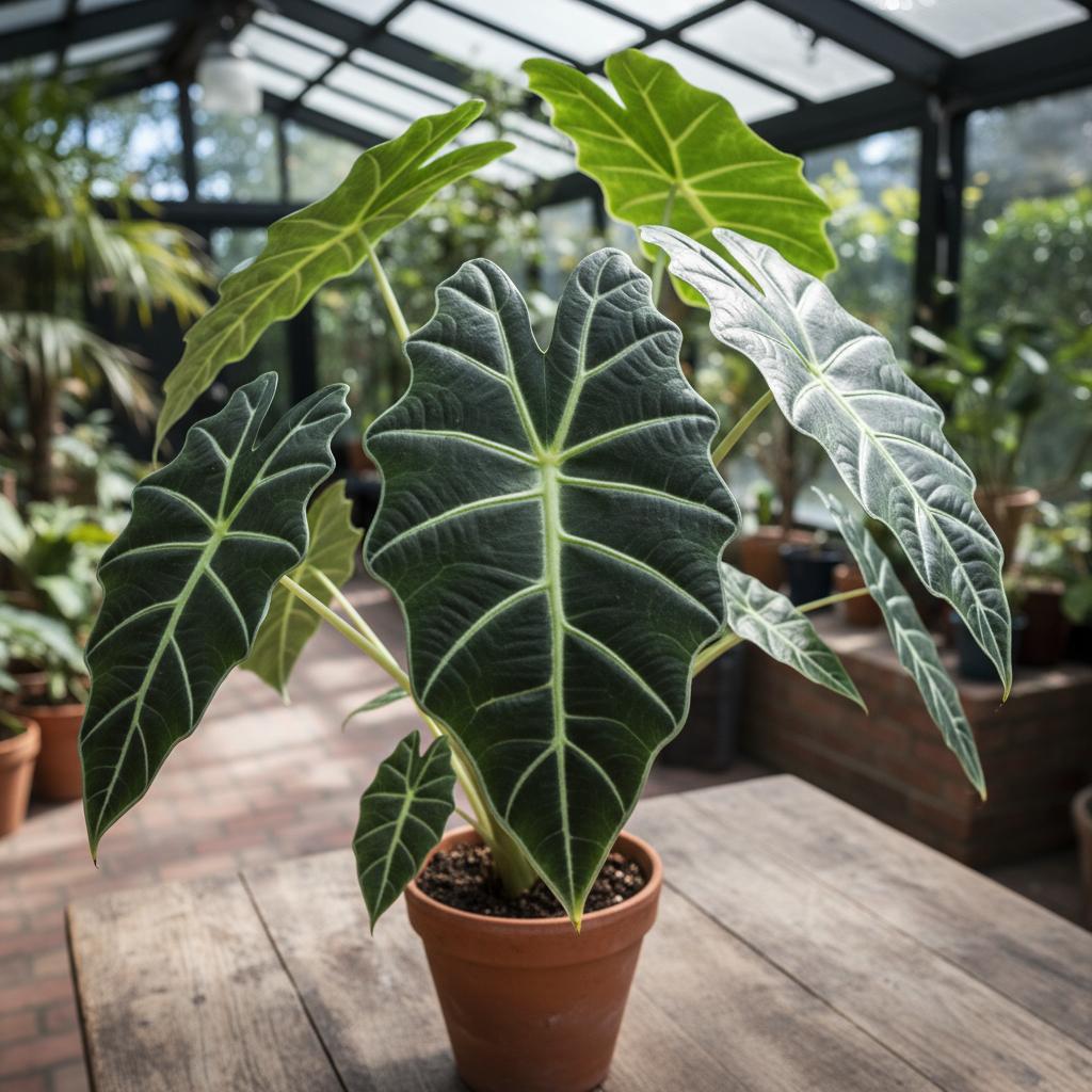 Elefantenohr 'Polly' (Alocasia × amazonica 'Polly')