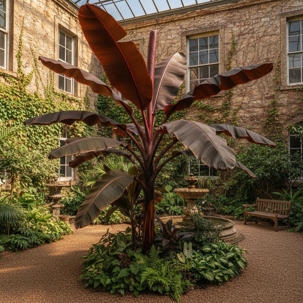 Rote Abyssinische Bananenpflanze (Ensete ventricosum 'Maurelli')