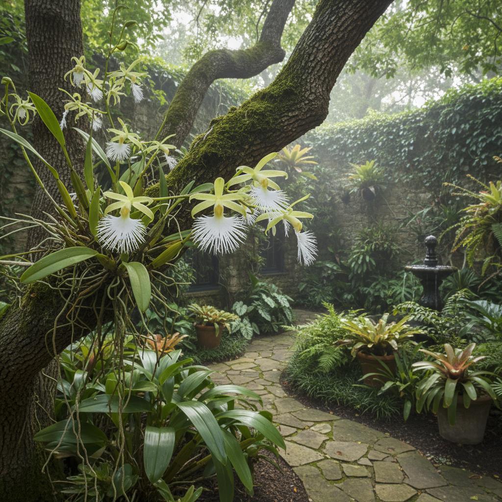 Fransen-Schmetterlingsorchidee (Epidendrum ciliare)