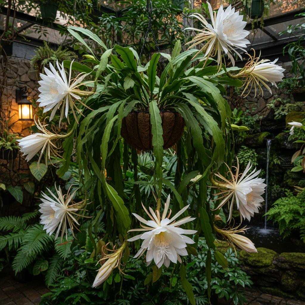 Nachtsblühende Königin (Epiphyllum oxypetalum)