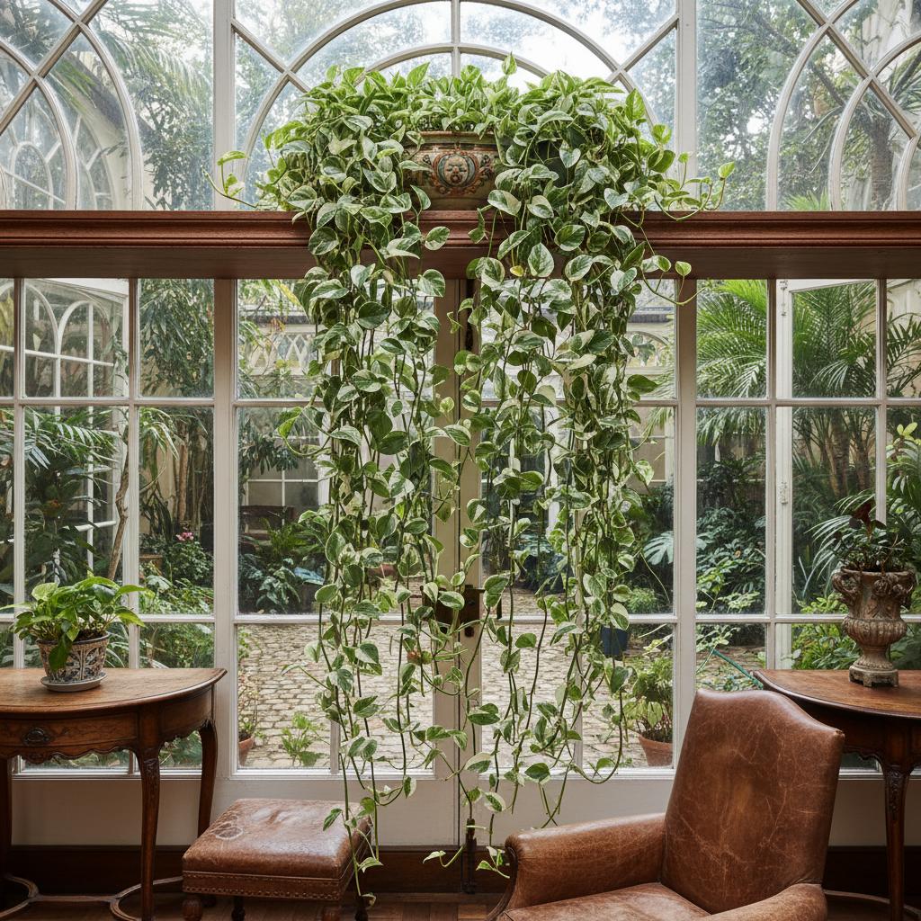 Perlen-und-Jade-Efeutute (Epipremnum aureum 'Pearls and Jade')