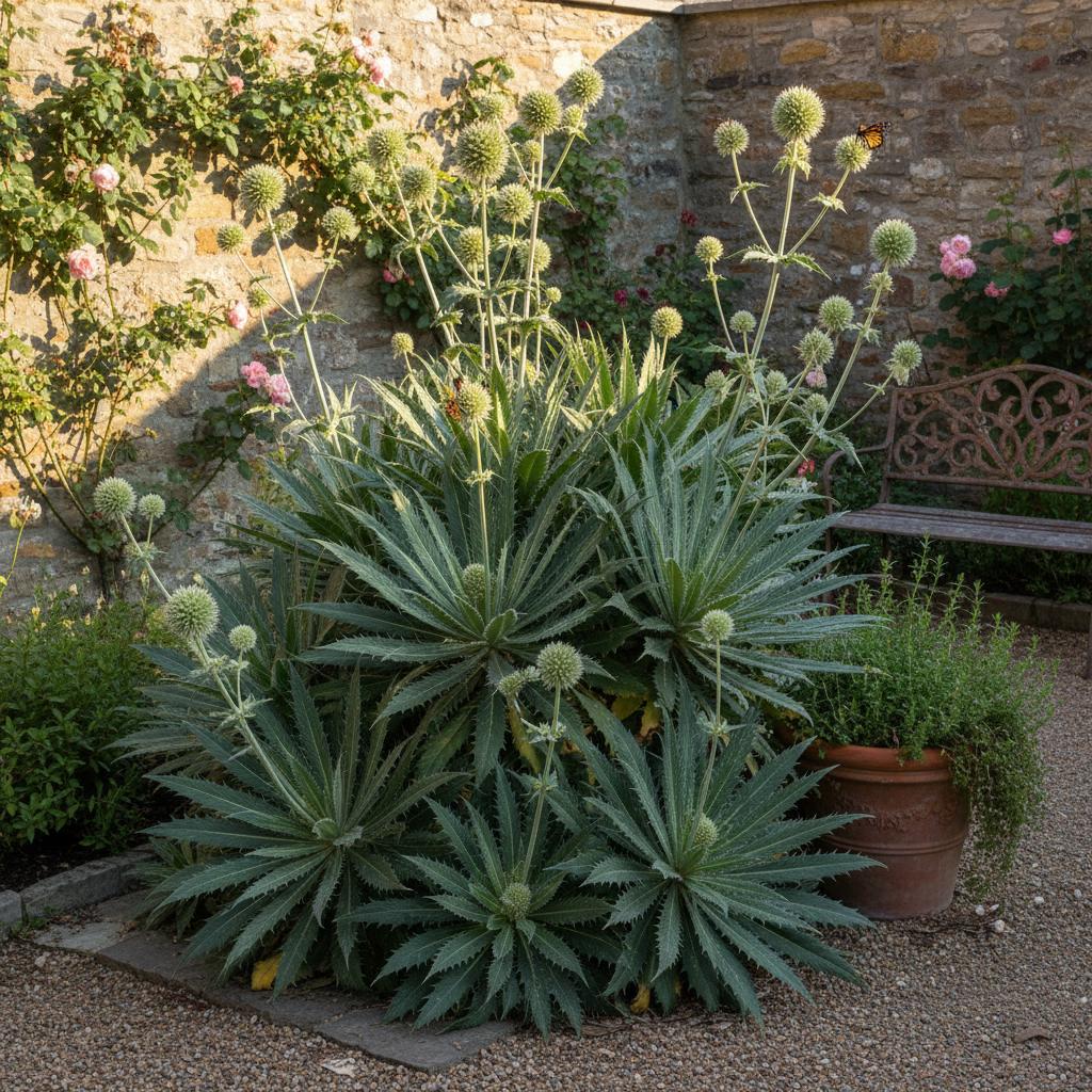 Yuccablättriger Mannstreu (Eryngium yuccifolium)