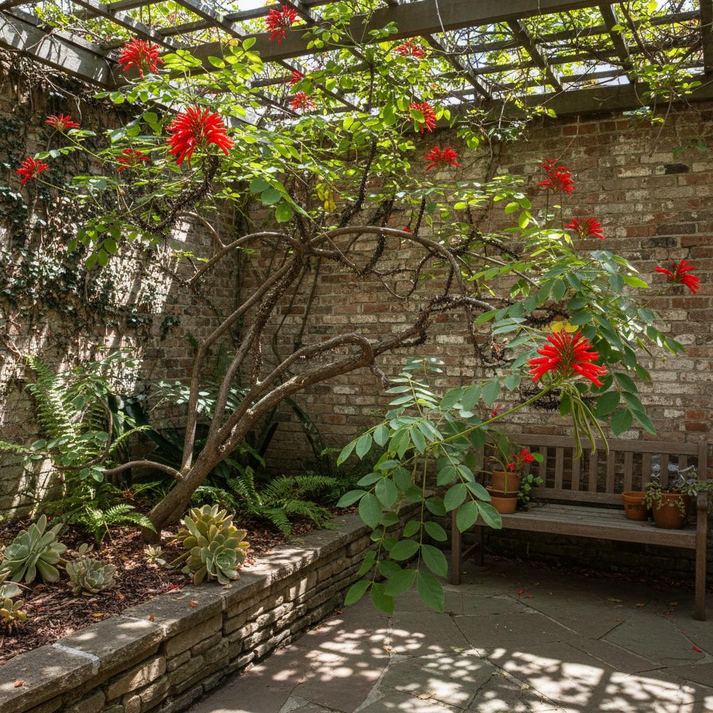 Korallenbohne (Erythrina herbacea)