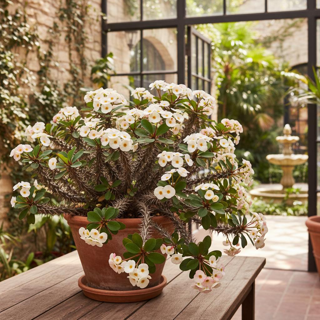 Kronen der Liebe Mini 'Rhea' (Euphorbia milii Mini 'Rhea')