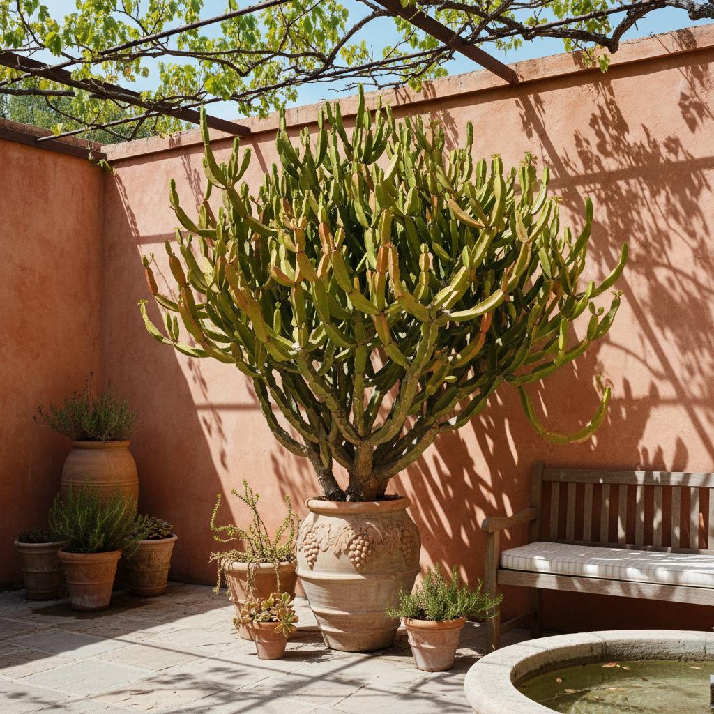 Wolfsmilch-Hybride (Tirucalli × Stenoclada) (Euphorbia tirucalli × Euphorbia stenoclada)