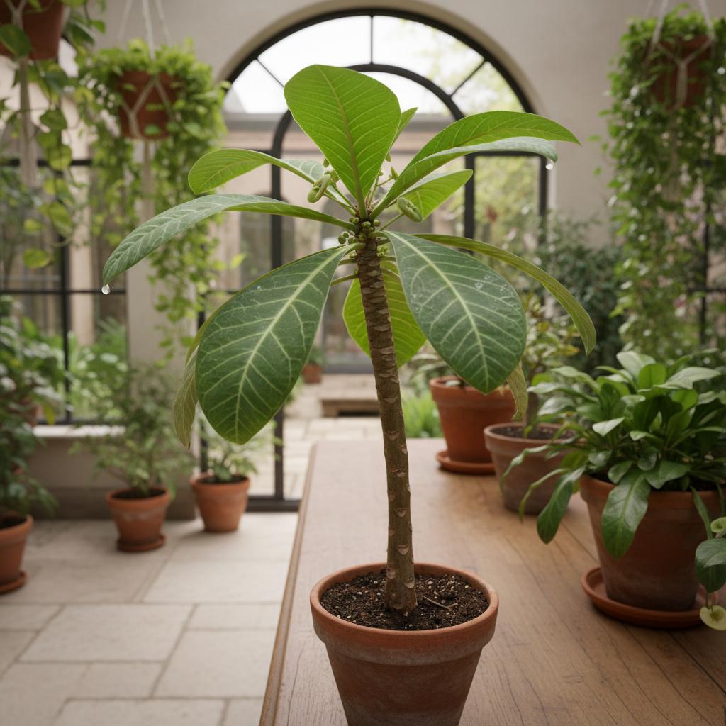 Weißaderige Wolfsmilch (Euphorbia leuconeura)