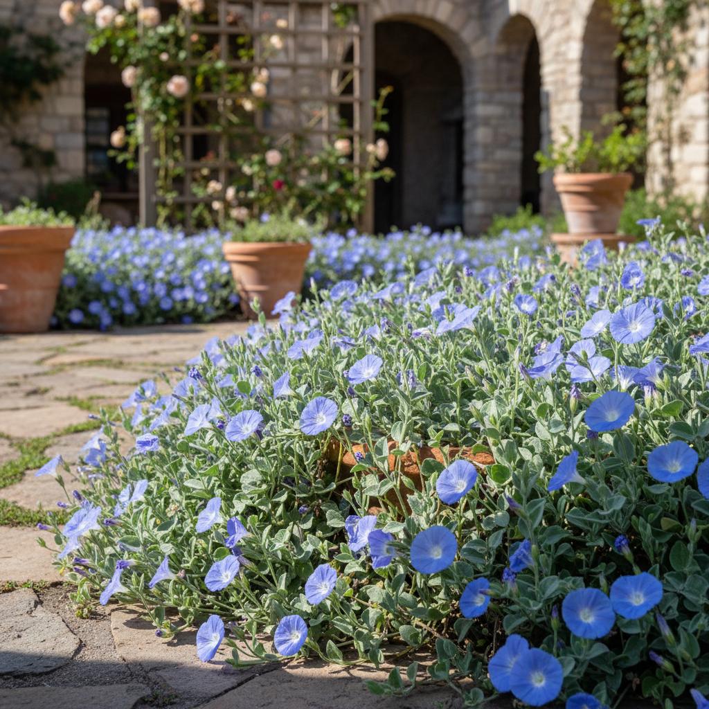 Behaarte Windwinde (Evolvulus pilosus)
