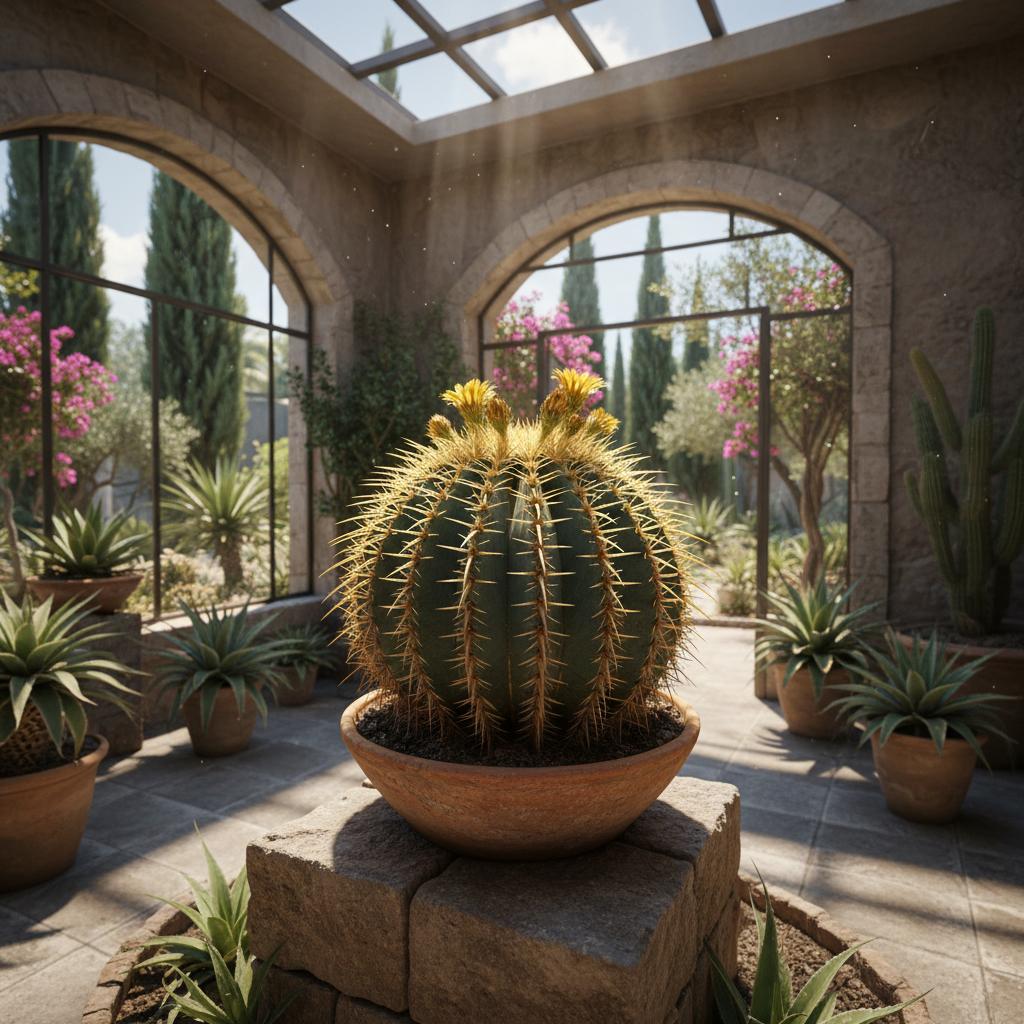 Glauzierender Eisenkaktus (Ferocactus glaucescens)