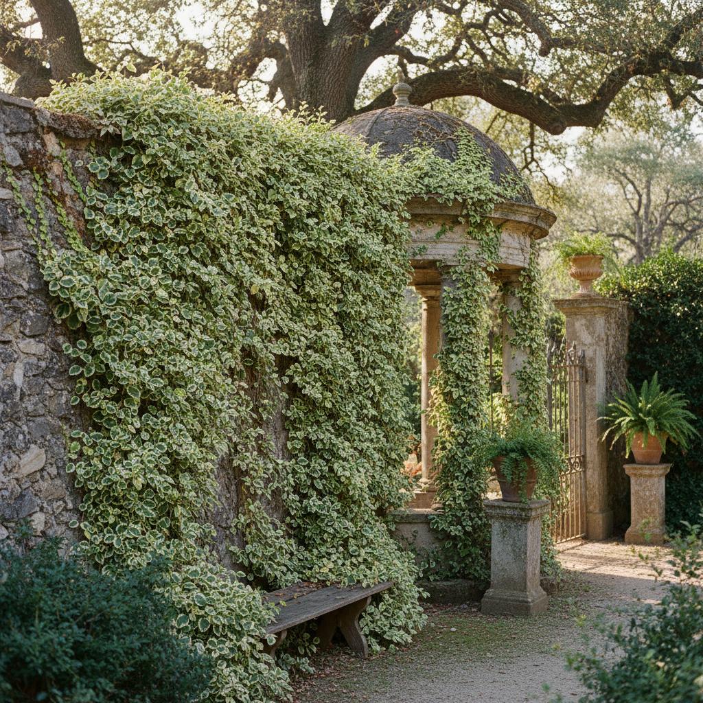 Bunte Efeu-Feige (Ficus pumila variegata)