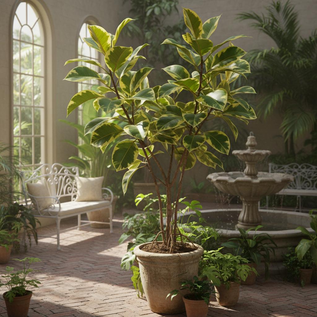 Gelber Hoher Feigenbaum (Ficus altissima 'Yellow Gem')