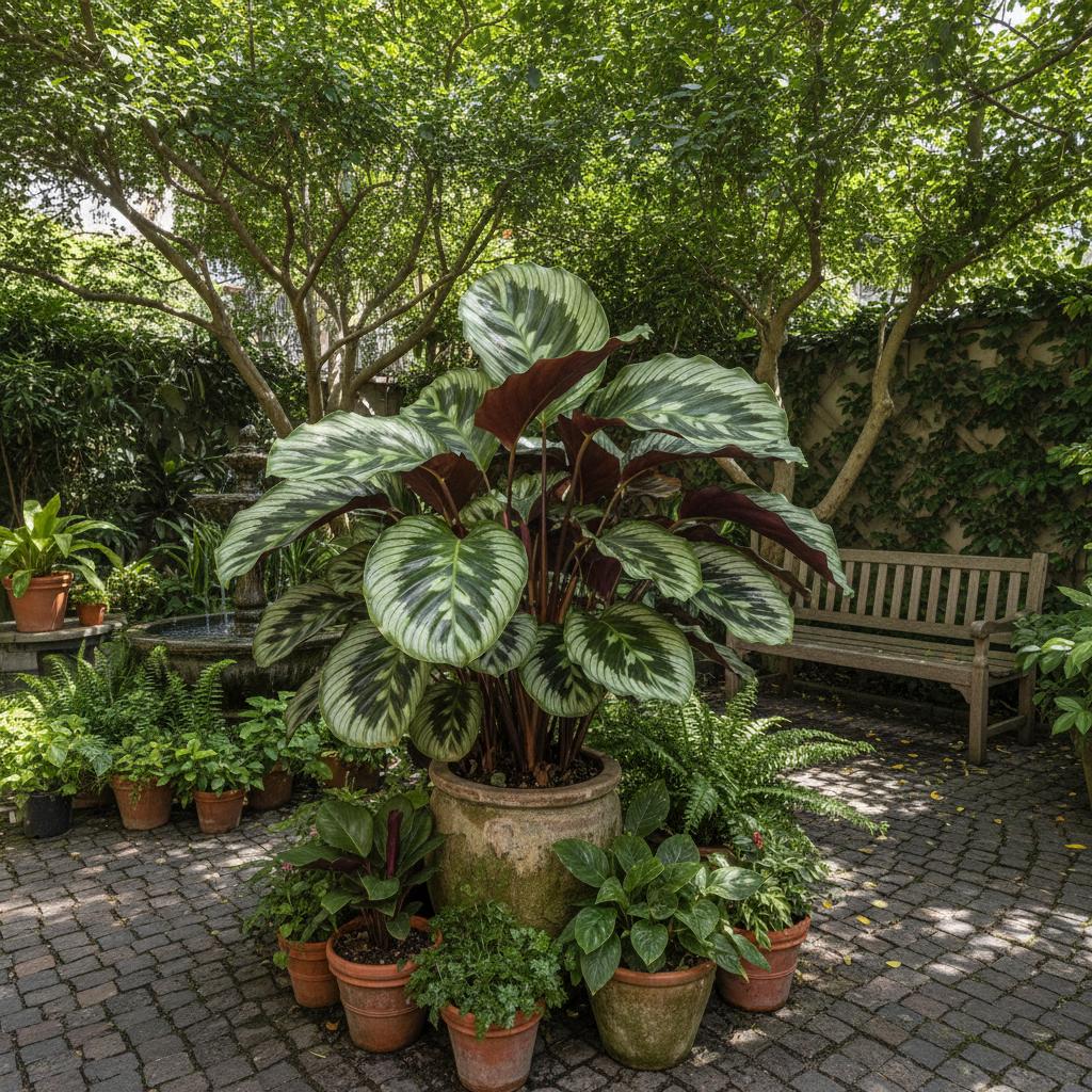 Calathea Medaglione (Geoppertia Medallion) (Geoppertia veitchiana roseopicta 'Medallion')