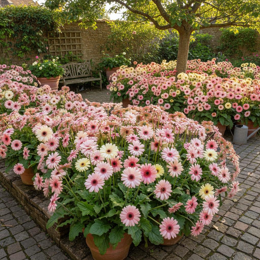 Gerbera 'Sweet Sixteen' (Gerbera × 'Sweet Sixteen')