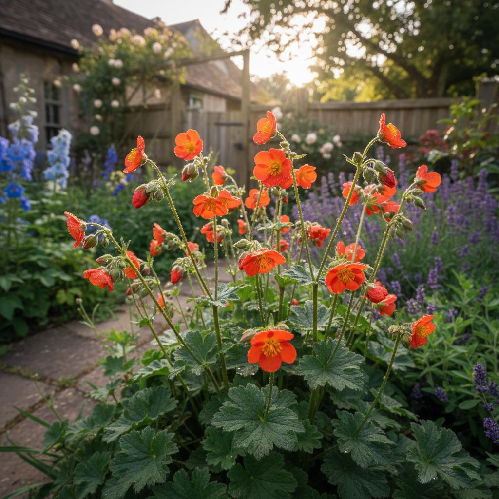 Roter Nelkenwurz (Geum coccineum)