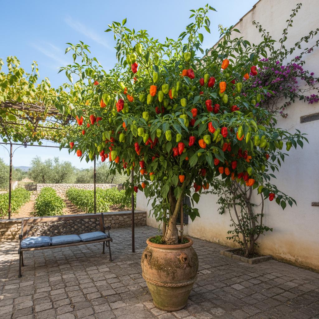 부트 졸로키아 고추 (고스트 고추) (Capsicum chinense 'Bhut Jolokia')