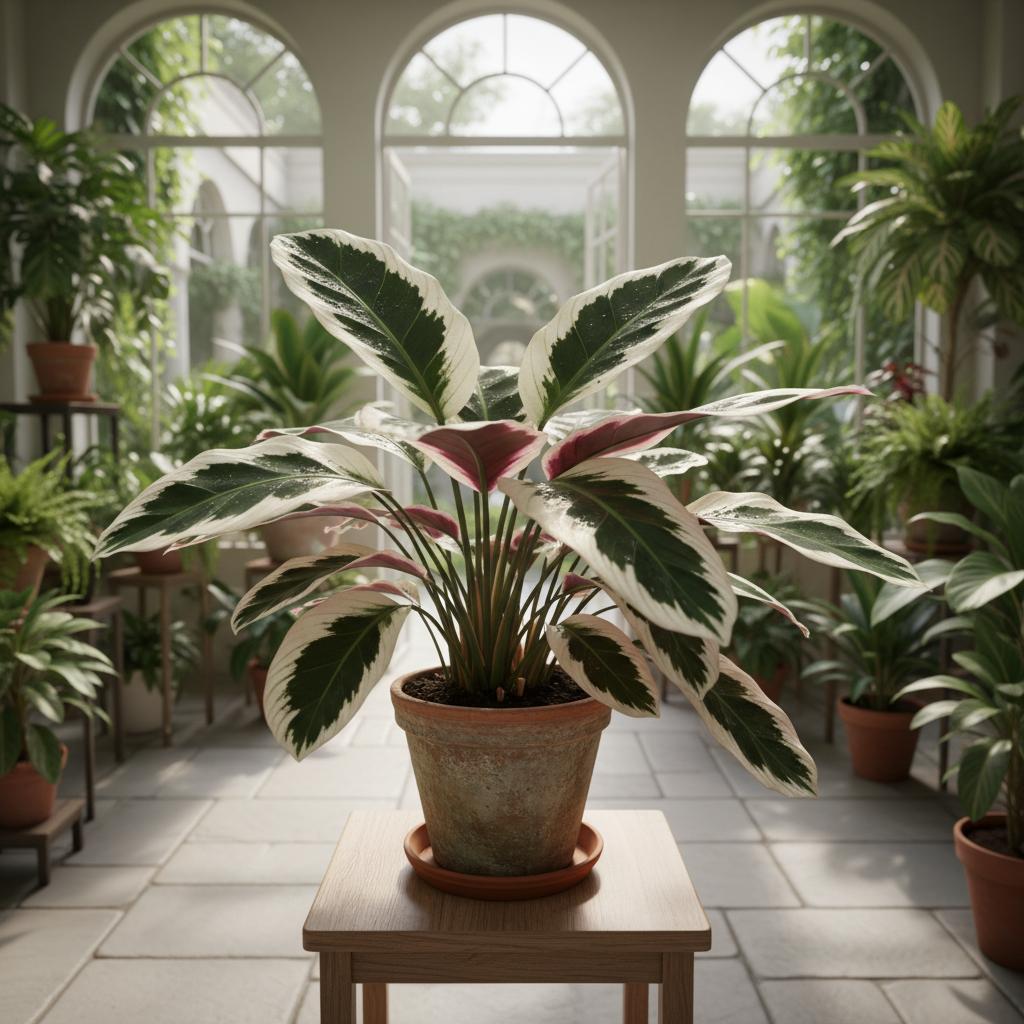 Rosa-Blatt-Kalathea (Goeppertia roseopicta)