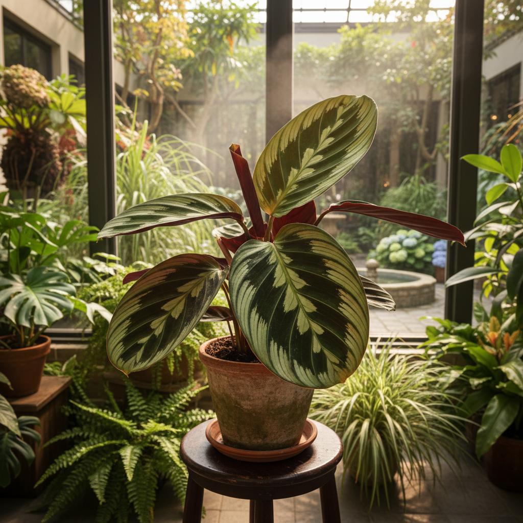 Zebra-Kalathea (Goeppertia ornata)