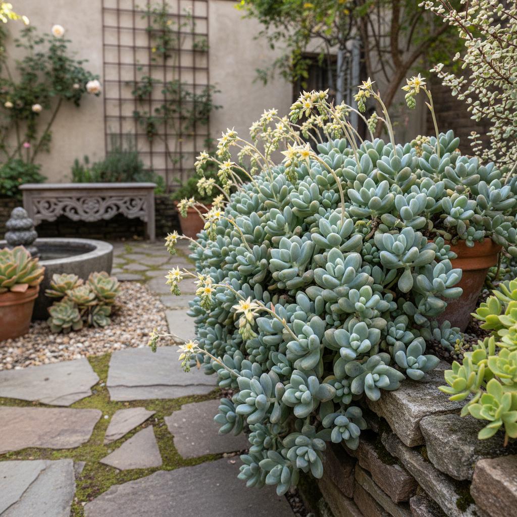 Blaue Bohne (Graptopetalum pachyphyllum 'Blue Bean')
