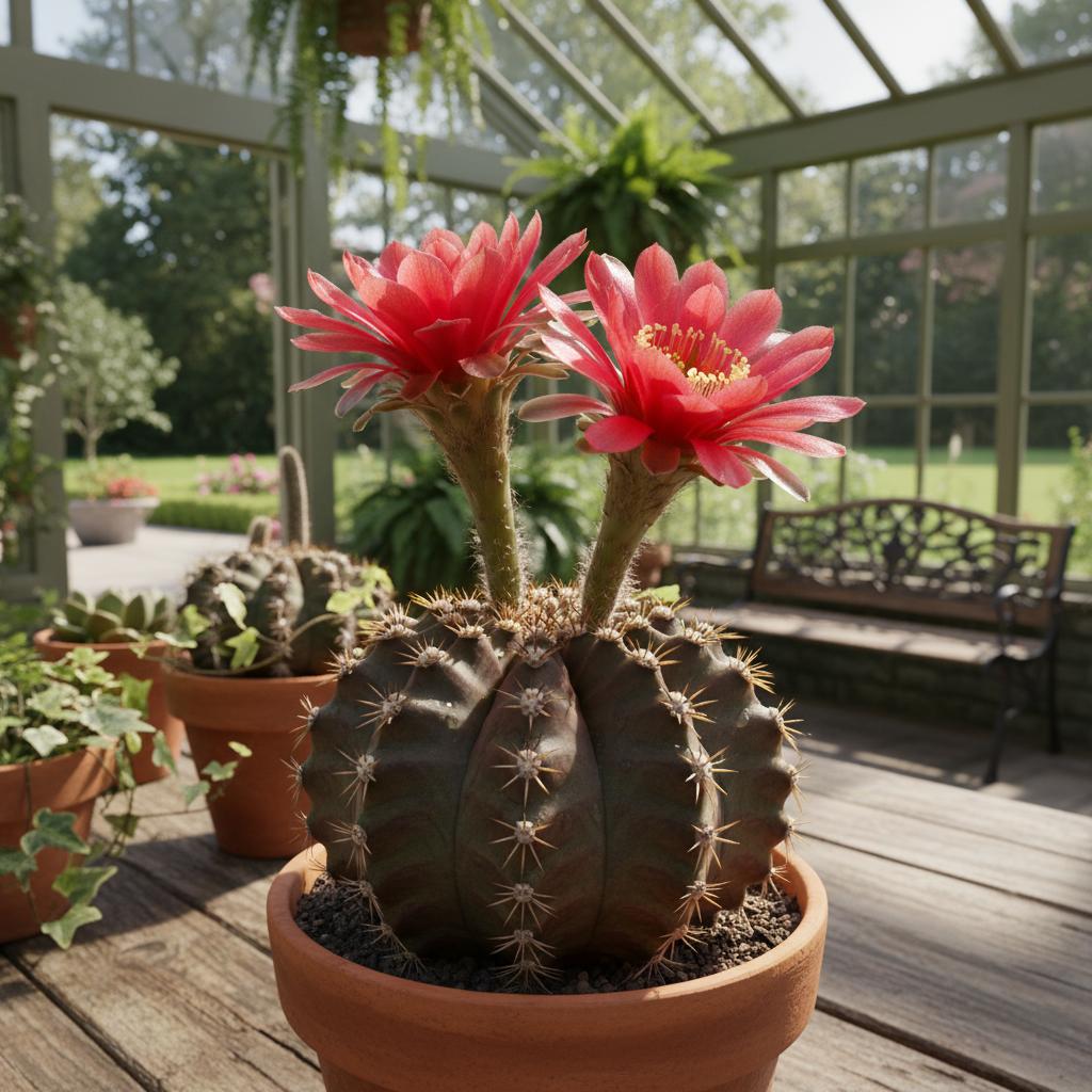 Rote Kaktusmutte (Gymnocalycium mihanovichii)