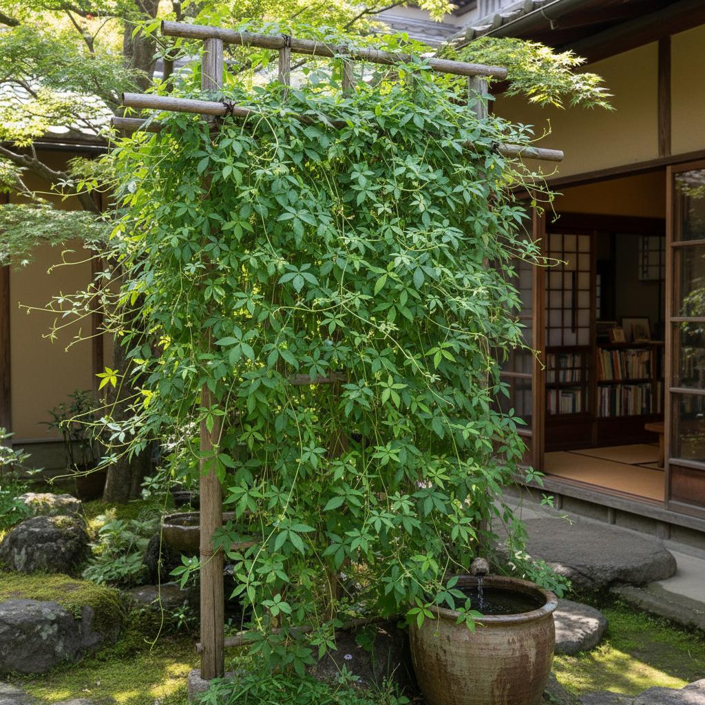 Jiaogulan oder Fünfblättriges Gynostemma (Gynostemma pentaphyllum)