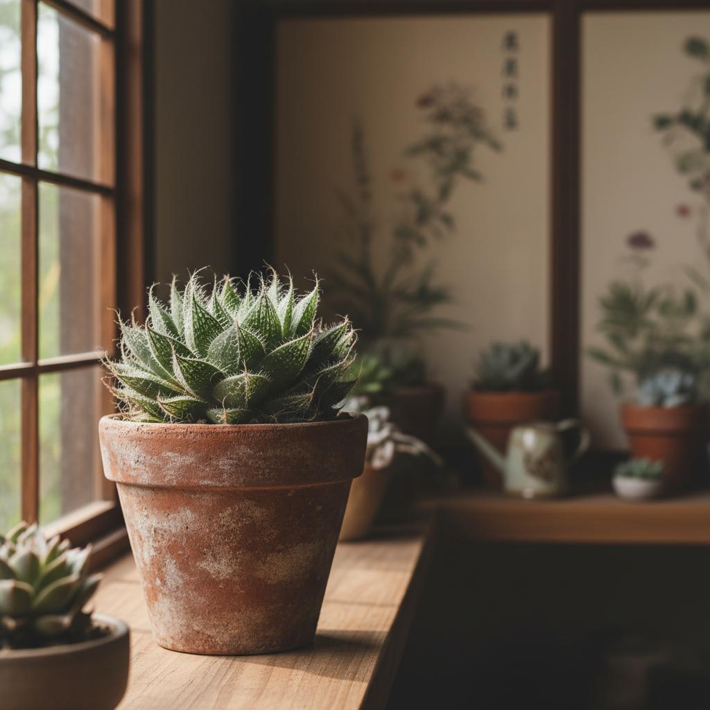 Haworthia aracnidea (Pianta del ragno) (Haworthia arachnoidea)