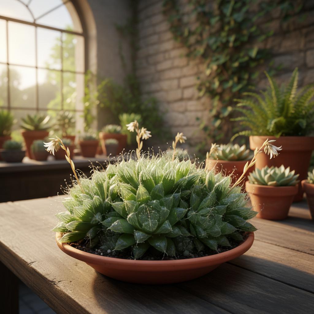 Haworthia pelosa (Haworthia cooperi var. pilifera)