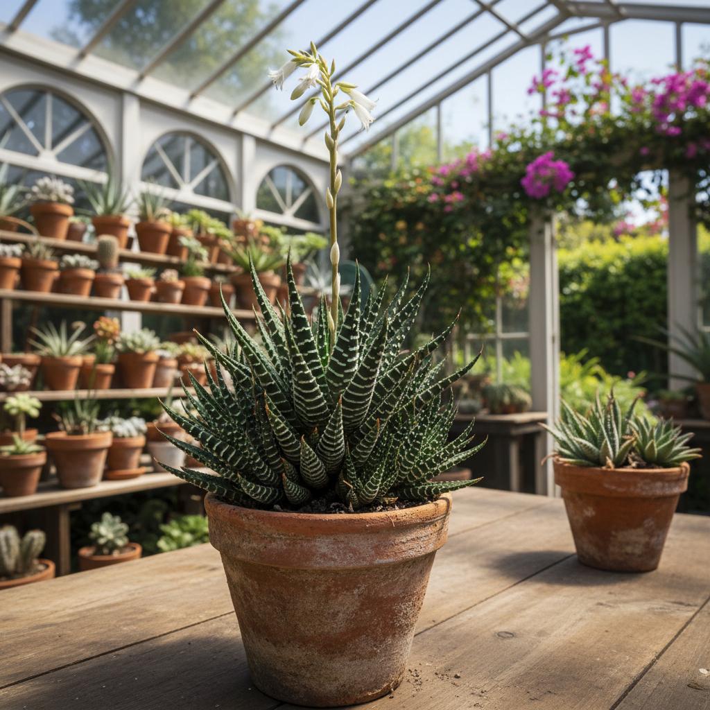 Haworthia fasciata (Haworthia a fasce) (Haworthia fasciata)