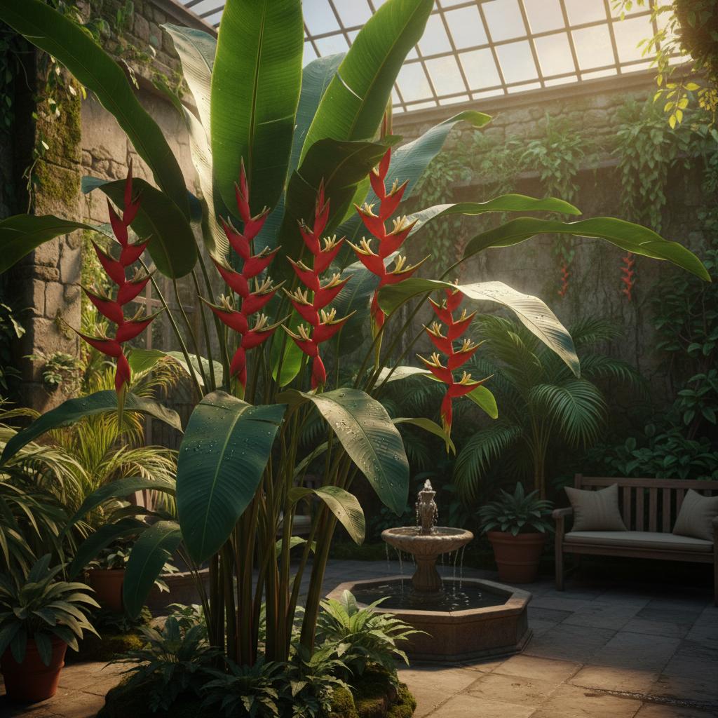 Heliconia di Natale Rosso (Heliconia angusta 'Red Christmas')