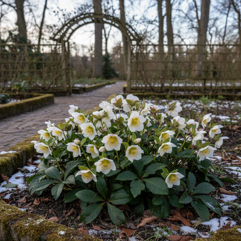 Elleboro nero (Elleboro di Natale) (Helleborus niger)